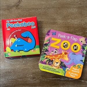 2 Peek-A-Flap Animal Books
